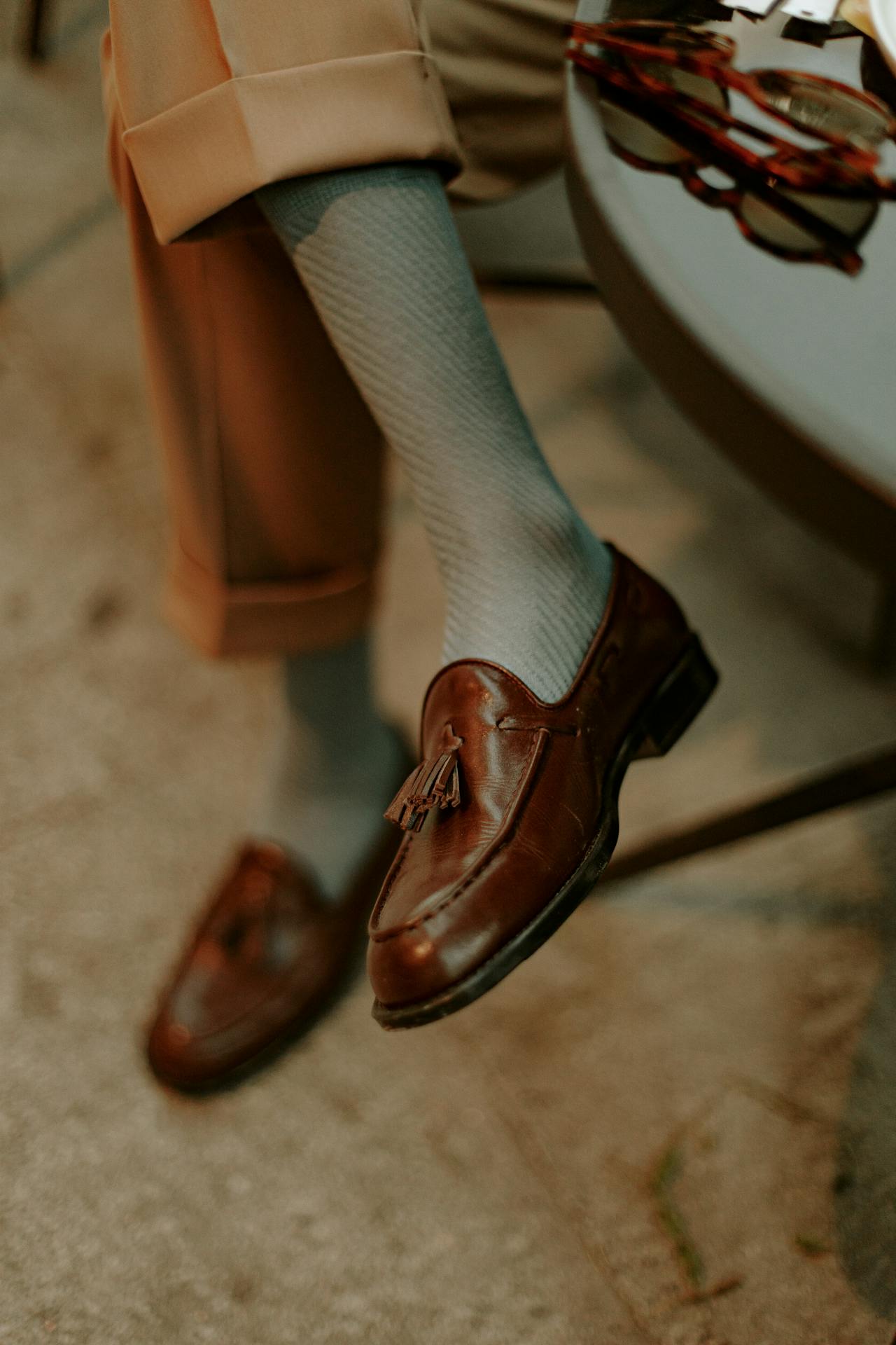 leather formal loafers